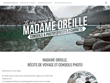 Tablet Screenshot of madame-oreille.com